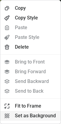 The image context menu with Set as Background selected